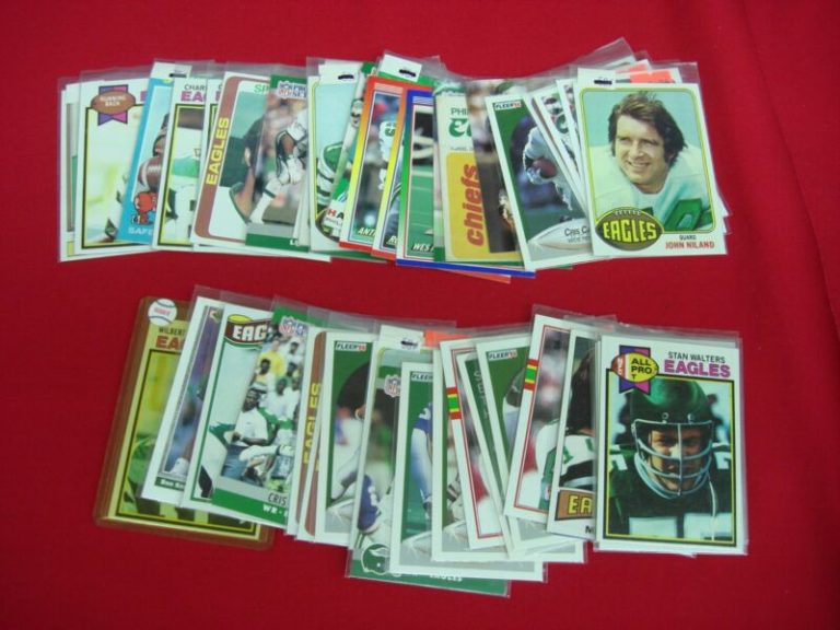 Vintage Philadelphia Eagles Topps football cards