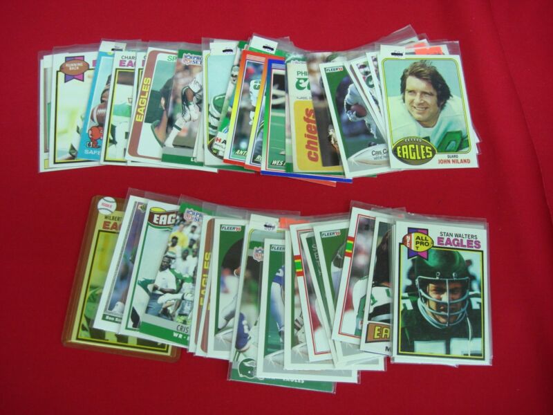 Vintage Philadelphia Eagles Topps football cards