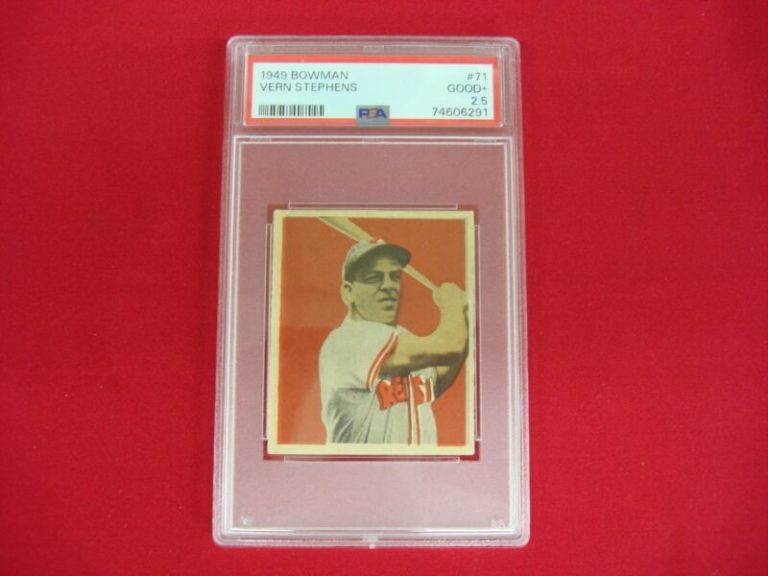 1949 Bowman Vern 'Junior' Stephens PSA 2.5 Good+ Baseball Card #71