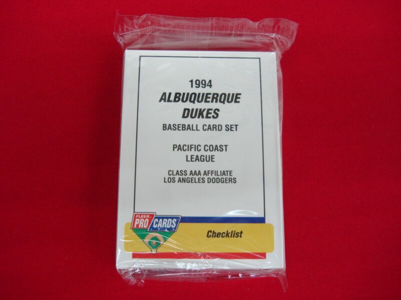 1994 Fleer ProCards Albuquerque Dukes MiLB Team Set