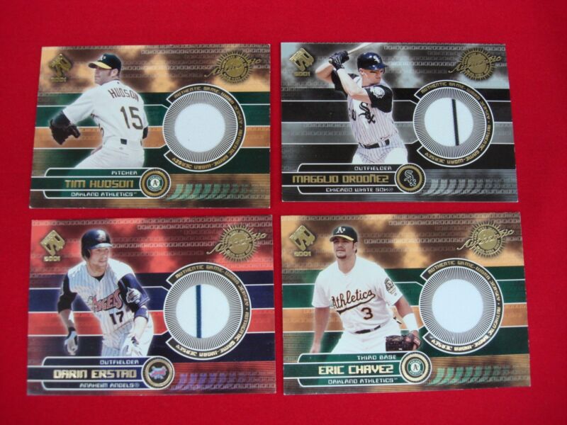 2001 Pacific Private Stock Game-Used Jersey Patch baseball cards