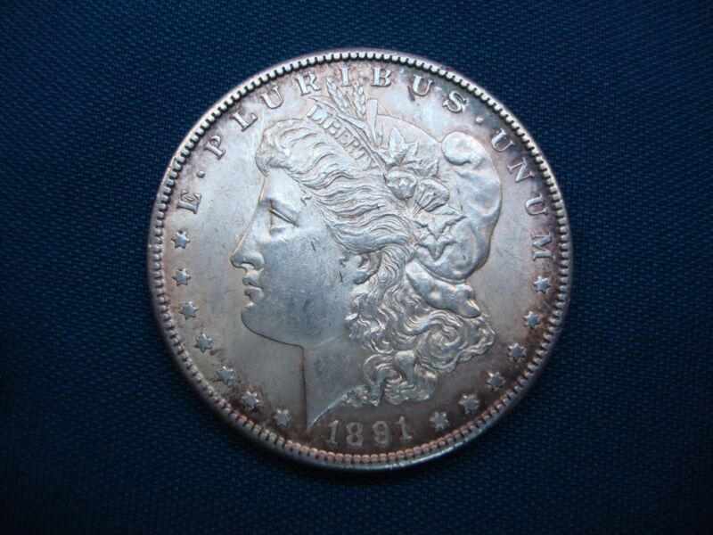 1891 S Morgan Dollar - High End, Better Date with Semi-Prooflike Surfaces