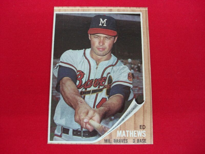 1962 Topps Ed Mathews #30 Milwaukee Braves Baseball Card