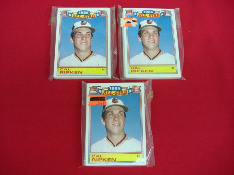 3 Complete Sets of 1986 Topps Glossy All-Star Baseball Cards