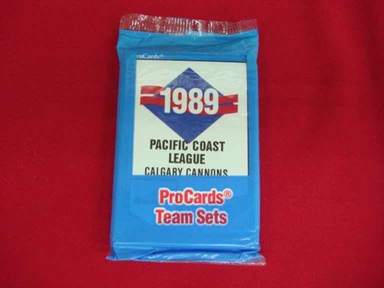 1989 Calgary Cannons ProCards Minor League Set featuring Jay Buhner and Omar Vizquel