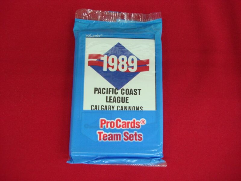 1989 Calgary Cannons ProCards Minor League Set featuring Jay Buhner and Omar Vizquel