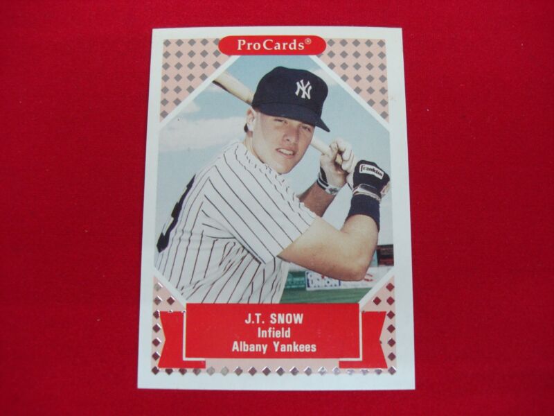 Rare 1991-92 ProCards J.T. Snow Five State Expo Promo #114 - Albany Yankees Baseball Card