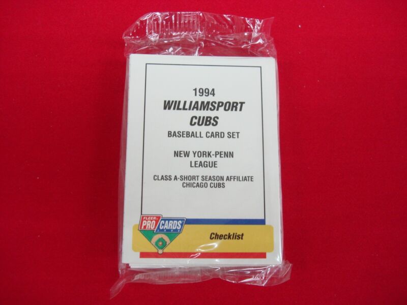 1994 Fleer ProCards Williamsport Cubs Minor League Baseball Team Set - Factory Sealed