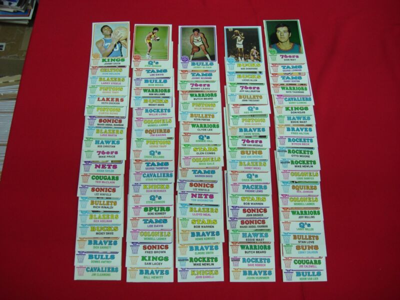 Vintage 1973-74 Topps Basketball Card Lot