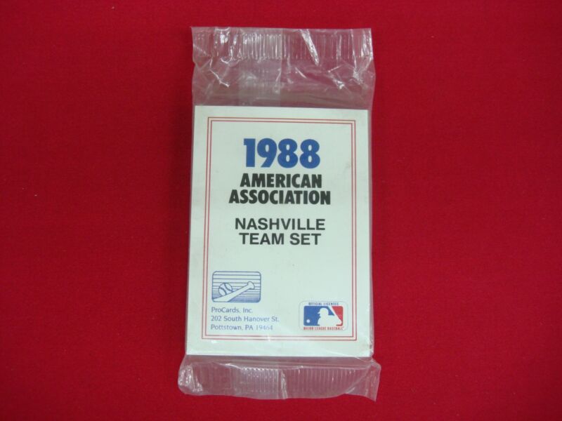 Factory sealed 1988 Nashville Sounds ProCards minor league baseball team set