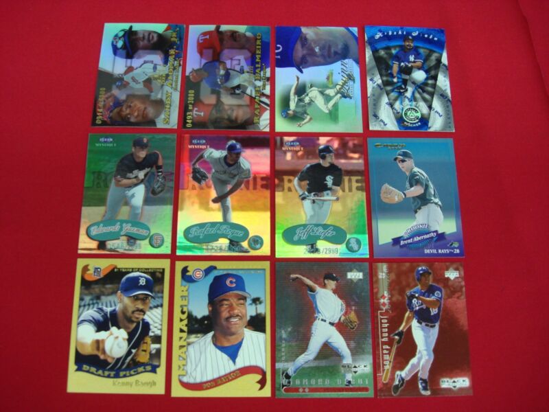 Lot of 12 serial numbered baseball cards