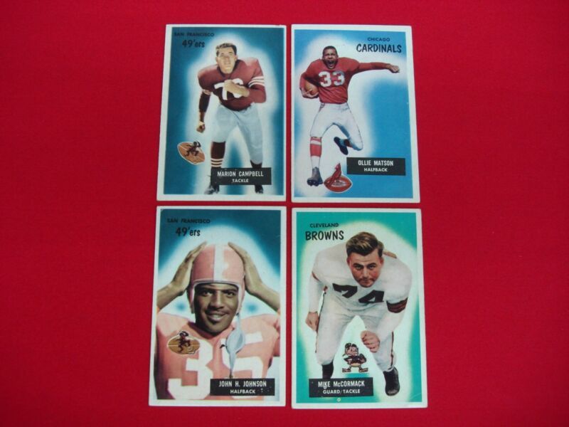 1955 Bowman Better Football Card Lot