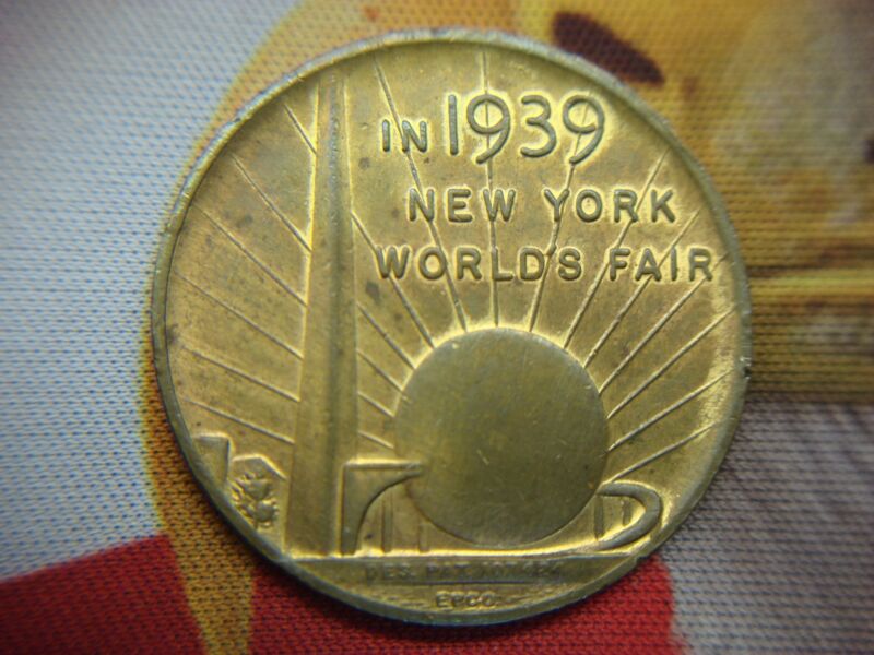 1939 New York World's Fair George Washington Inauguration Medal