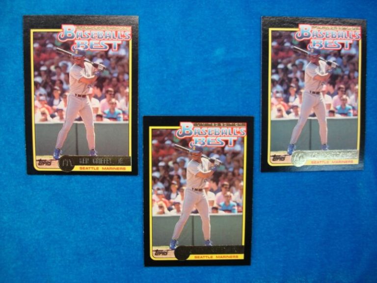 Lot of 3 1992 Topps Baseball's Best Ken Griffey Jr. Cards