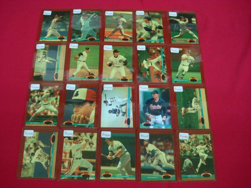 Vintage 1991 Stadium Club baseball cards, matte finish, no foil or gloss