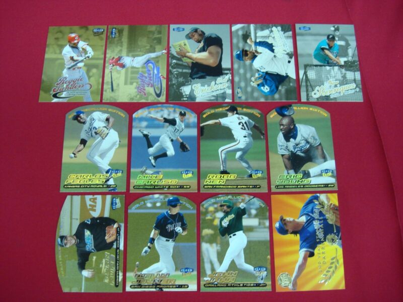 Fleer Ultra Gold Medallion Baseball Card Lot (13 Cards)