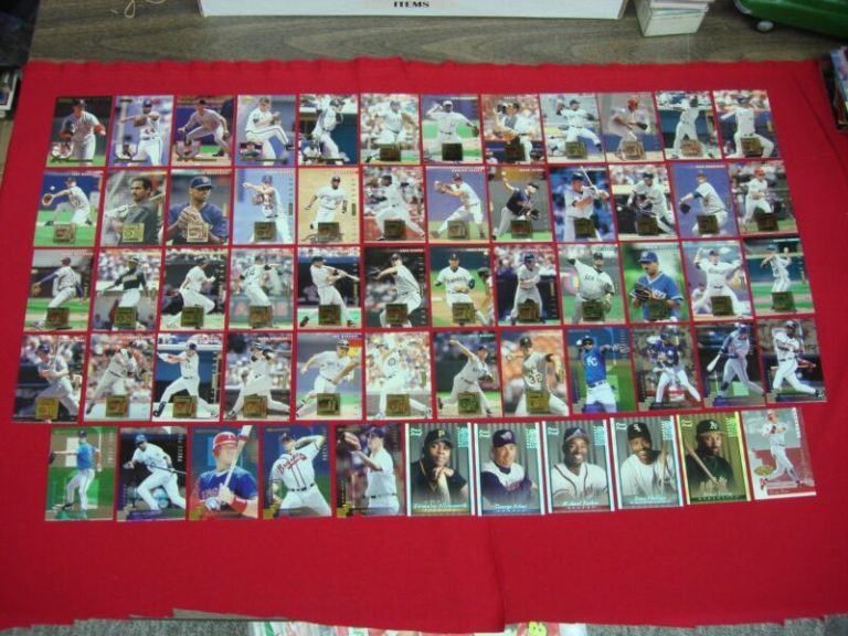 Collection of 63 Donruss Press Proof Baseball cards, including gold parallels, stars, and rookie cards.