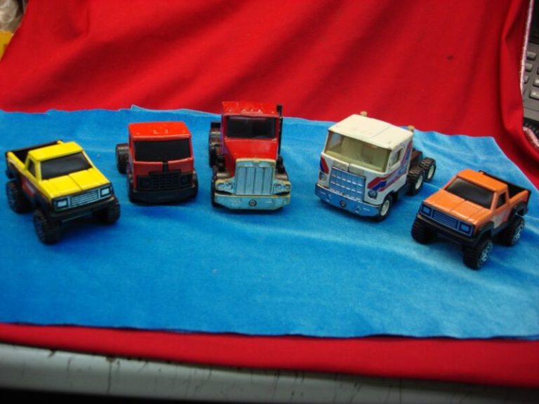 Vintage Buddy L Truck & Tractor Set of 5 – Playworn Condition