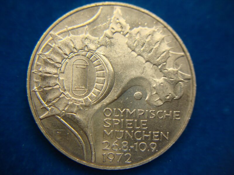 1972 Munich Olympics 10 Mark Silver Coin