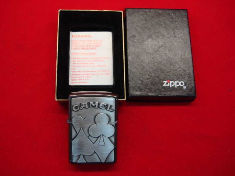 Vintage 1996 Zippo Four Aces Lighter - New, Sealed, Original Box