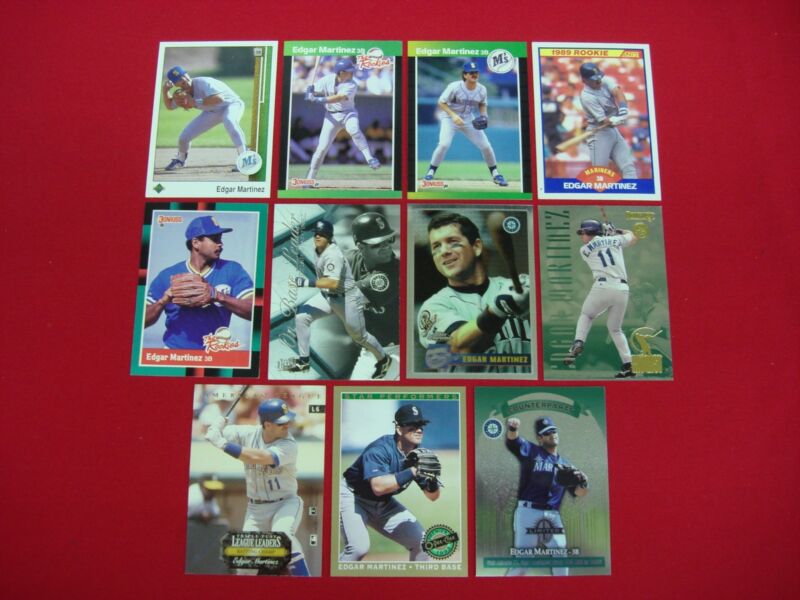 Edgar Martinez baseball card collection