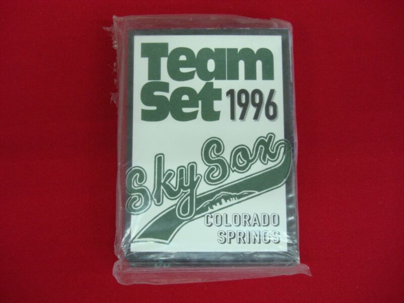 1996 Colorado Springs Sky Sox Team Issue Baseball Card Set