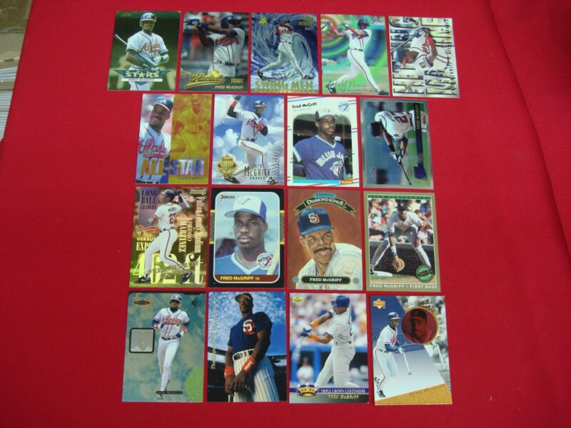Fred McGriff Baseball Card Lot