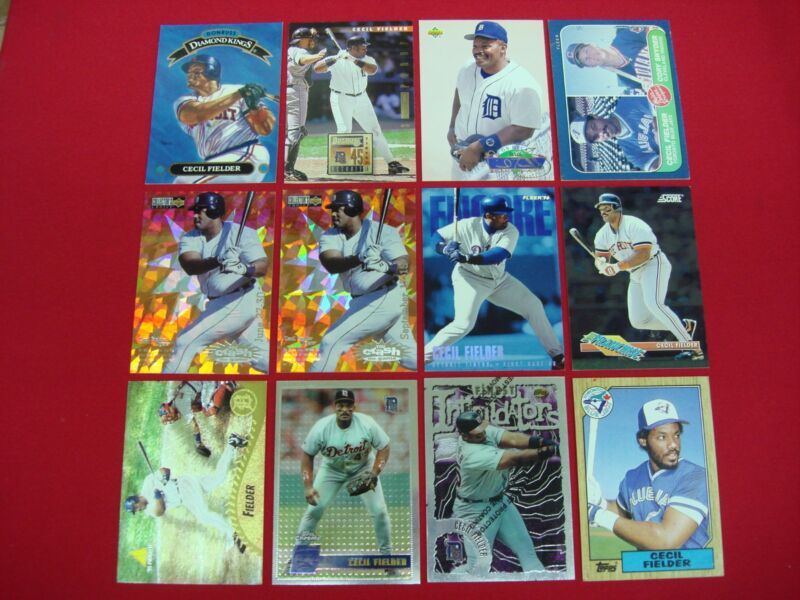 Cecil Fielder Baseball Card Lot