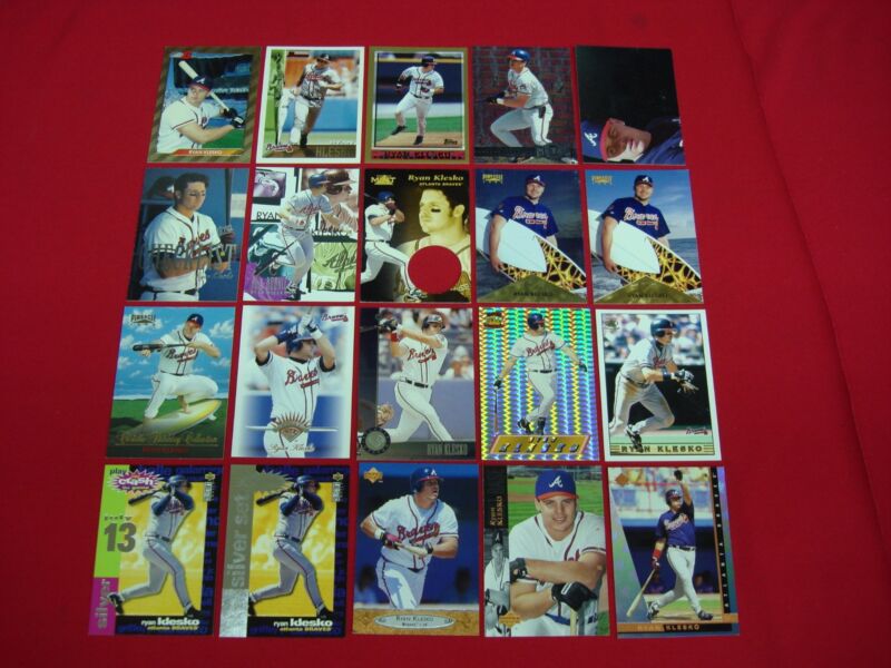 Ryan Klesko Baseball Card Lot