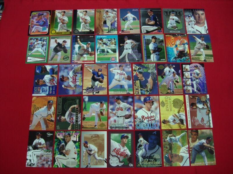 Greg Maddux Baseball Card Collection