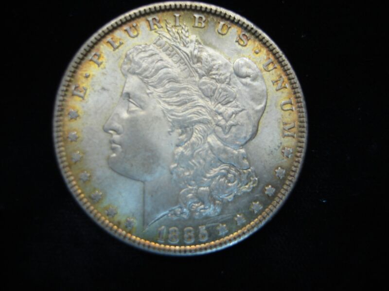 1885 Morgan Silver Dollar with Liberty Head and Eagle design