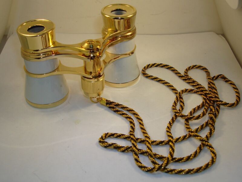 Vintage Swift Instruments 707 Countess opera glasses in gold-plated finish, excellent mint condition