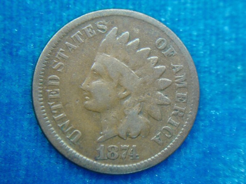 1874 Indian Head Cent
