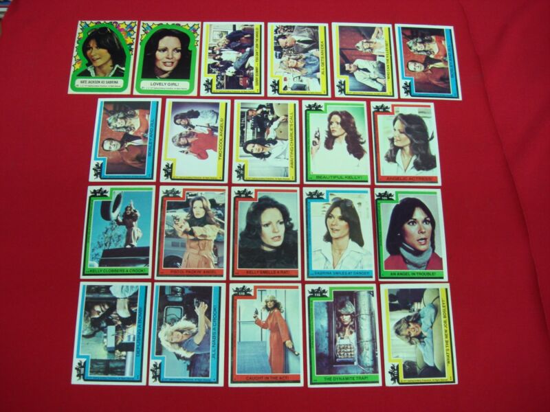 Vintage 1977 Charlie's Angels Topps Trading Card Lot