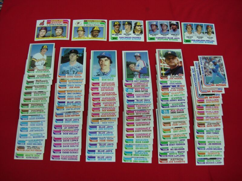 Vintage 1982 Topps Baseball Card Lot (90+ Cards) - Very Nice Condition