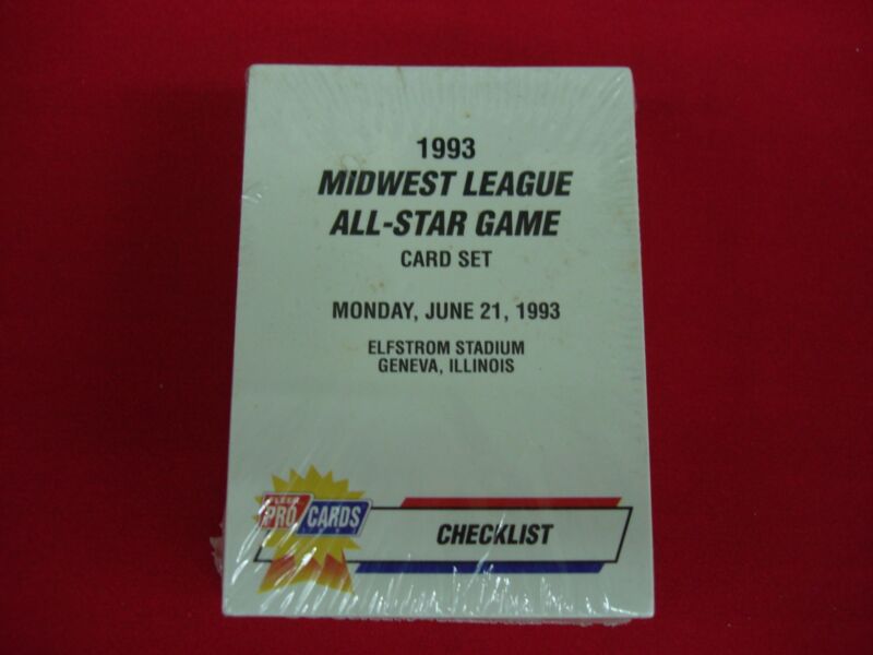 Sealed 1993 Fleer ProCards Midwest League All-Star baseball card set featuring Ugueth Urbina