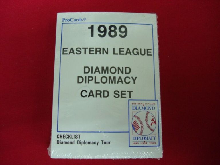 Factory sealed 1989 ProCards Eastern League Diamond Diplomacy baseball card set