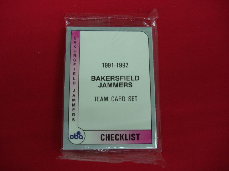 Factory sealed set of 1991-92 Bakersfield Jammers CBA trading cards