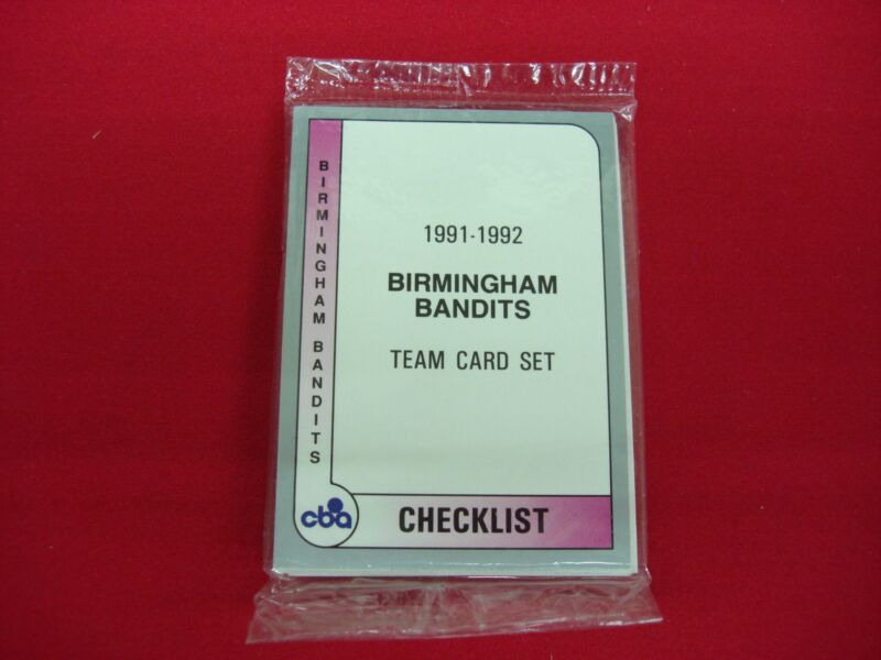 1991-92 Birmingham Bandits CBA Trading Card Set, factory sealed