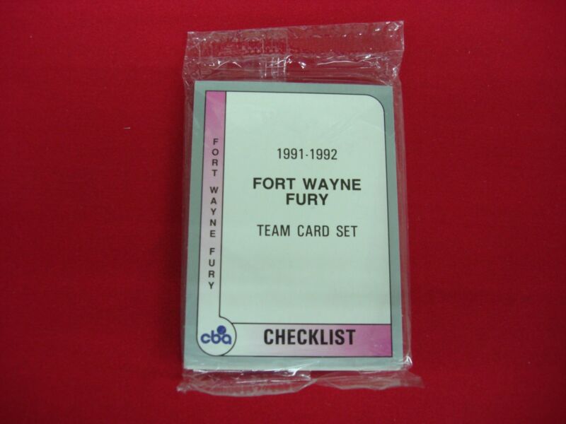 1991-92 Fort Wayne Fury CBA Trading Card Set Factory Sealed