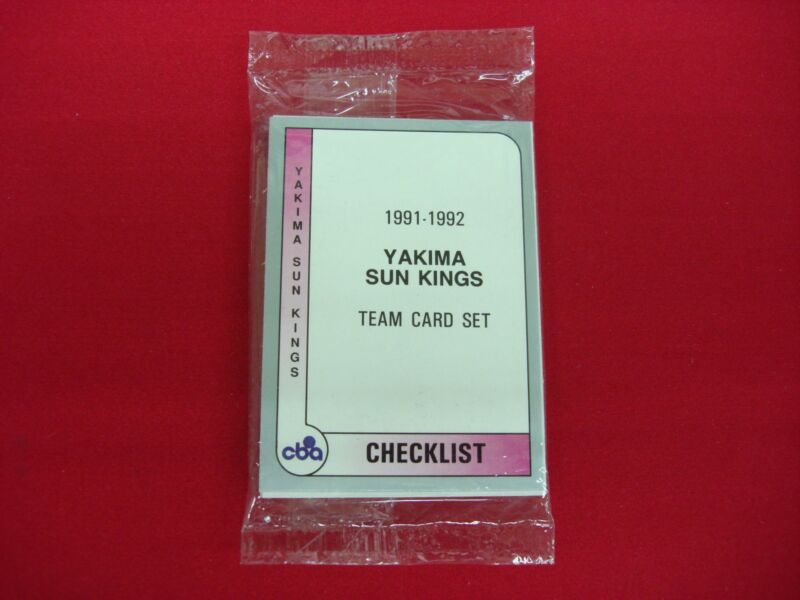 Factory sealed 1991-92 Yakima Sun Kings CBA Basketball Cards ProCards Set