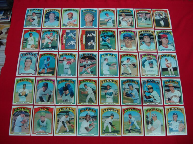 1972 Topps Baseball Card Lot