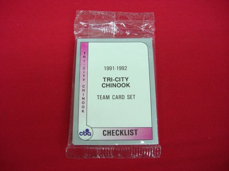 Factory sealed vintage 1991-92 Tri-City Chinook CBA basketball trading card set