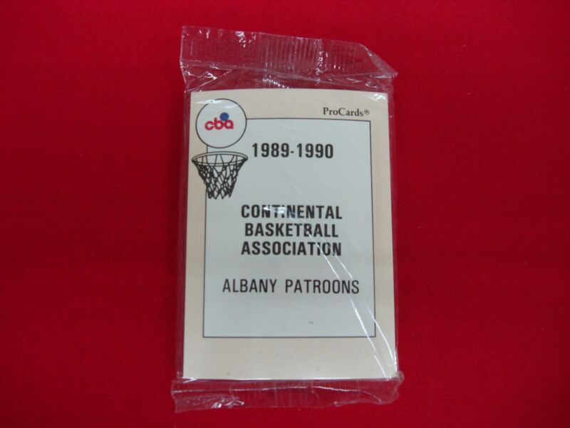 Factory sealed 1989-90 Albany Patroons CBA trading card set
