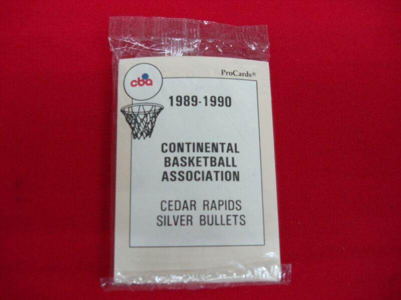 1989-90 ProCards Cedar Rapids Silver Bullets John Starks CBA Basketball Card - Factory Sealed