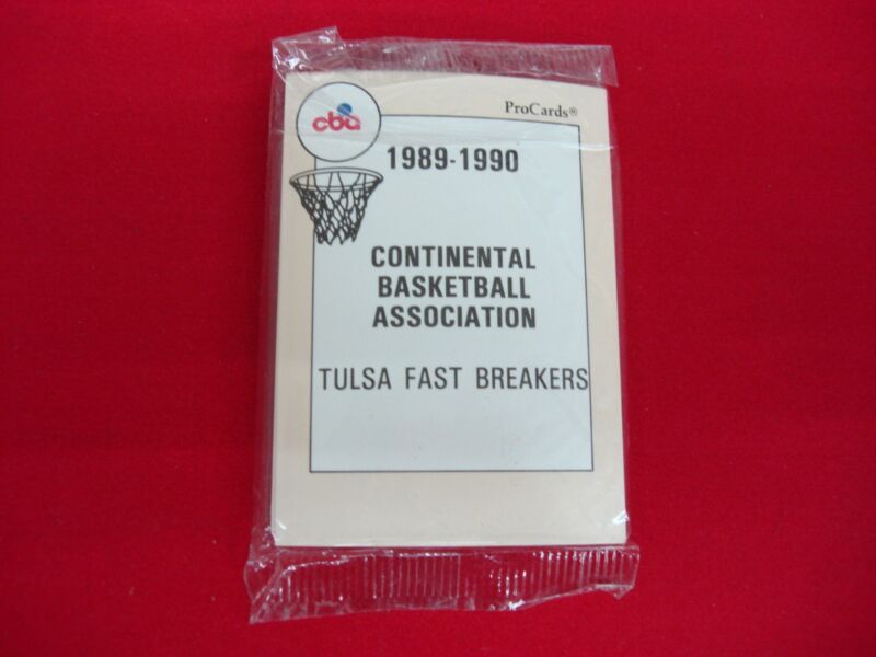 Factory sealed 1989-90 Tulsa Fast Breakers CBA trading cards