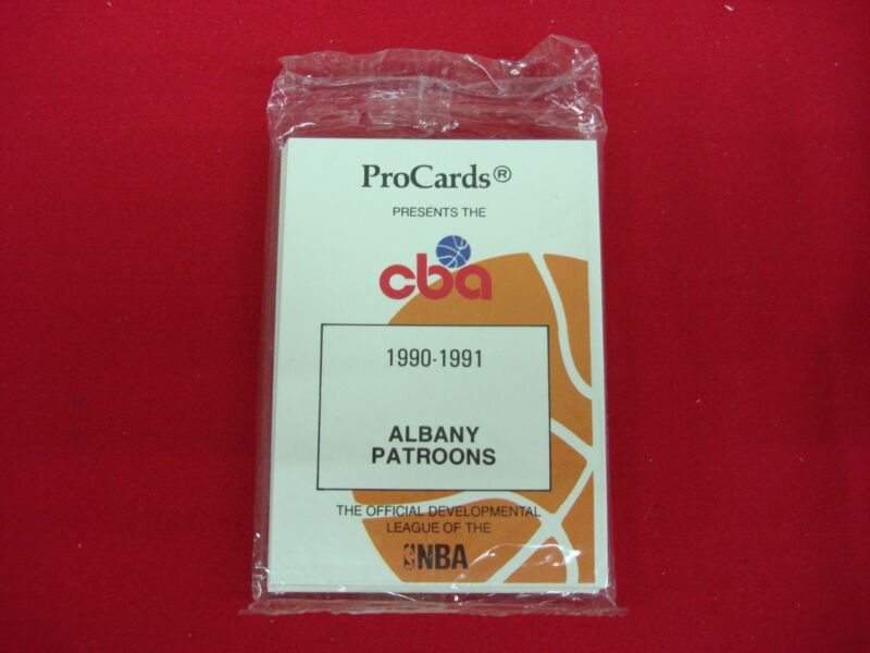 Factory sealed 1990-91 Albany Patroons CBA trading card set