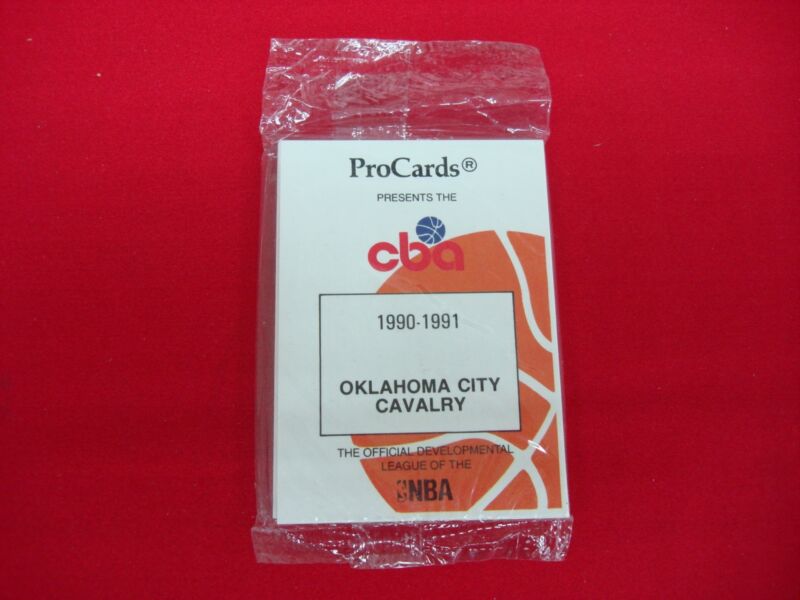 Factory sealed 1990-91 Oklahoma City Cavalry CBA trading cards ProCards set