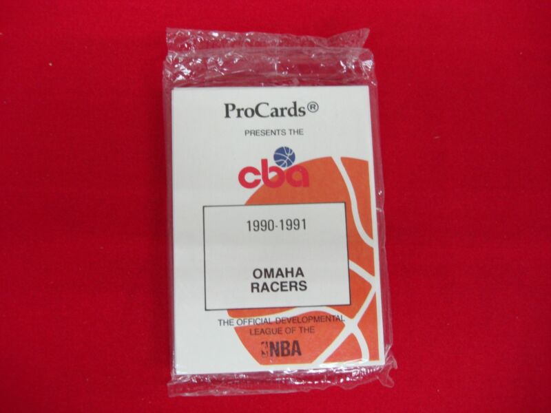 Factory sealed 1990-91 Omaha Racers CBA basketball card pack