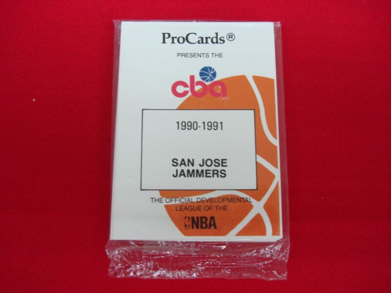 1990-91 San Jose Jammers CBA Trading Cards Factory Sealed